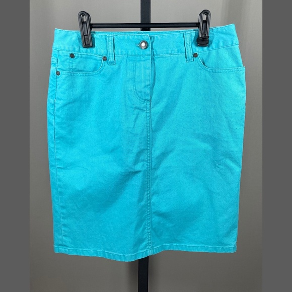 Talbots Dresses & Skirts - NEW Talbots Skirt Womens 4 petite blue denim pencil preppy casual
